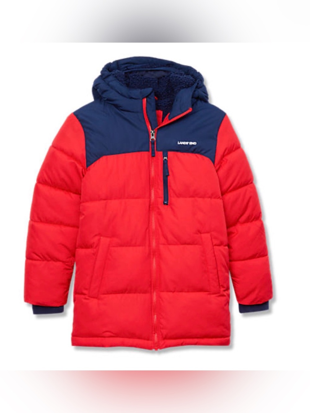 Boys Lands End Puffer Coat NWT